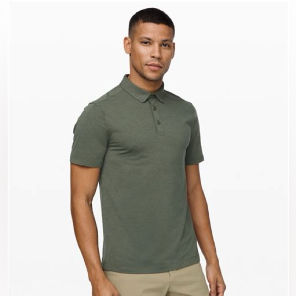 Men’s Green Lululemon Performance Slim-Fit Polo - S